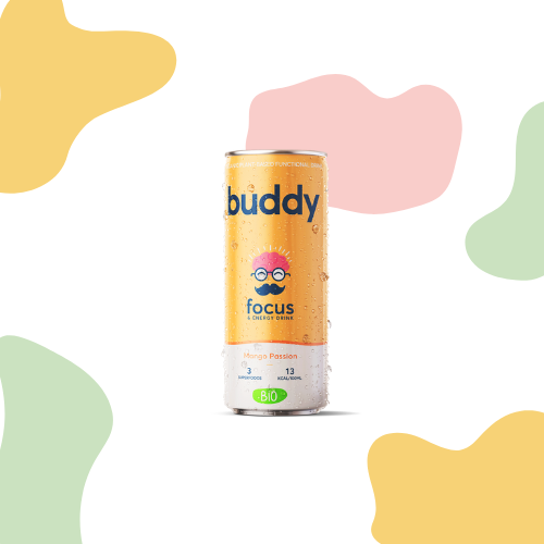 Buddy "Focus" | Mango & Passion | 12x 25cl